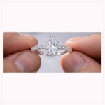 Anillo Destello Solitario en Plata 950