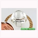 Anillo Universitario Personalizable en Plata 950