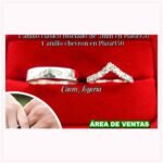 Anillos de Promesa Chevron en Plata 950