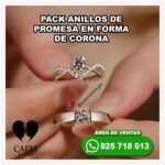 Anillos de Promesa Corona para Pareja