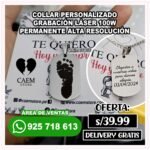 Collar Fotograbado con Huella y Nombre