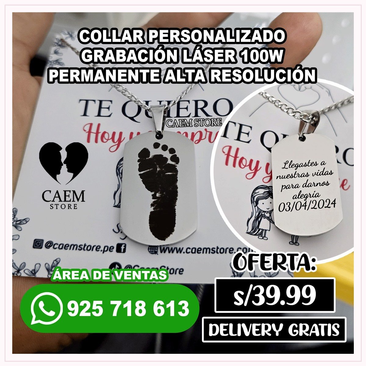 collar-fotograbado-con-huella-y-nombre-1.jpg Collar Fotograbado con Huella y Nombre - Imagen 1