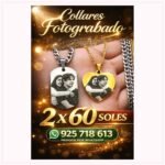 Collar Fotograbado Doble para Pareja