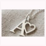 Collar Inicial Doble en Plata 950