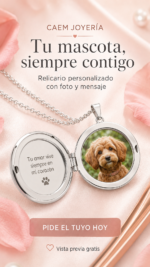 Relicario Redondo Personalizado con Foto - Imagen 2