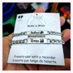 Esclavas Plateadas Personalizadas para Pareja - Imagen 2