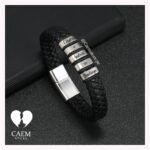 Pulsera de Cuero con Nombres
