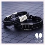 Pulsera de Cuero con Nombres - Imagen 3