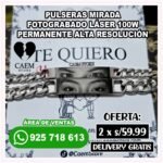 Pulsera Mirada Fotograbada Personalizada