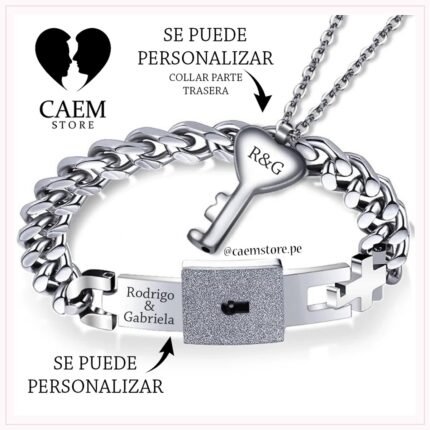 Pulseras Llave y Candado Personalizadas